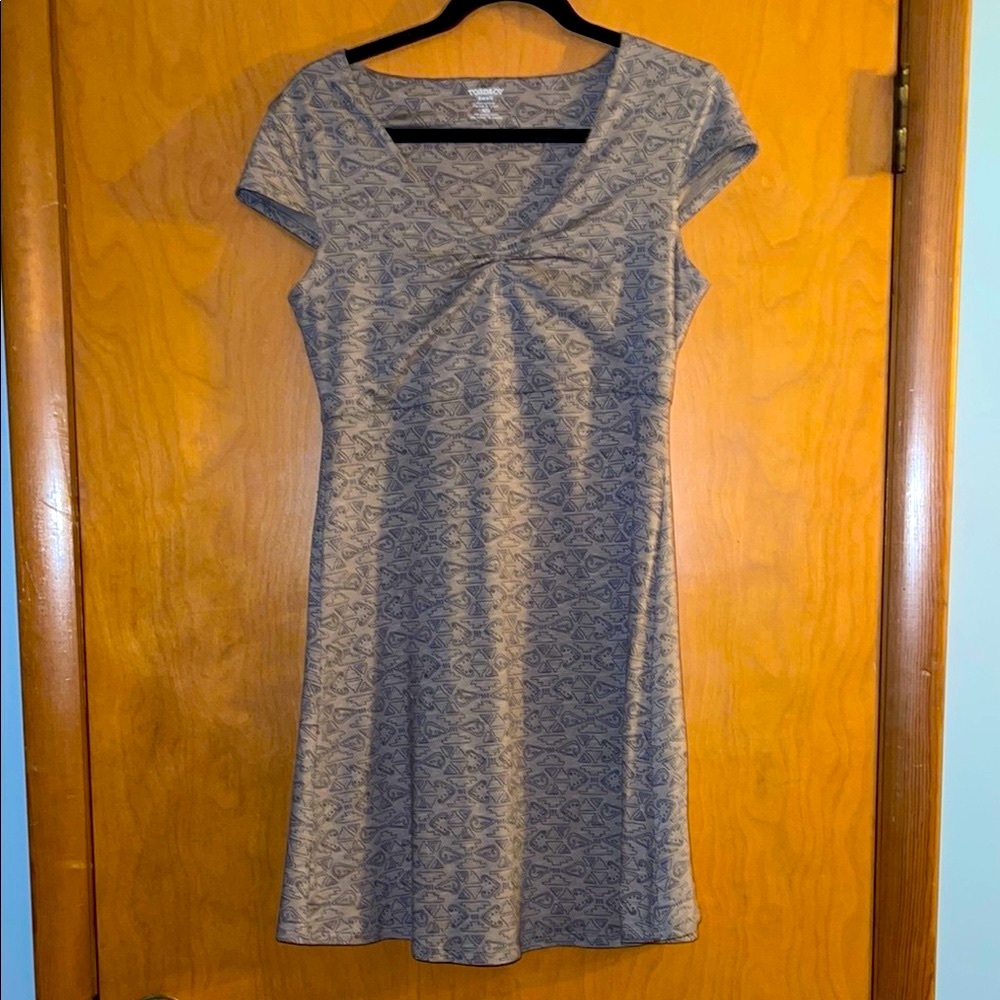 Toad and Co. Rosemarie Taupe Patterned Dress